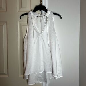 Pilcro White Sleeveless Blouse